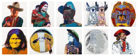 No Technical Warhol - Cowboys and Indians Complete Portfolio (FS II.377 - FS II.386)