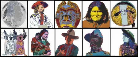 Screenprint Warhol - Cowboys and Indians Complete Portfolio (FS II.377 - FS II.386)