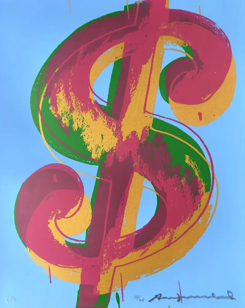Screenprint Warhol - Dollar Sign (1) 277