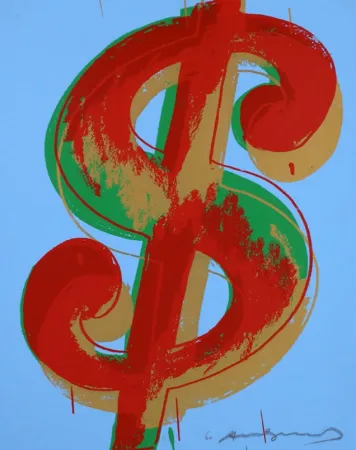 Screenprint Warhol - Dollar Sign 277