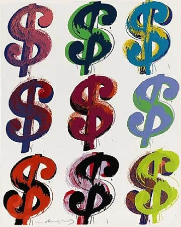Screenprint Warhol - Dollar Sign (9) FS II.286