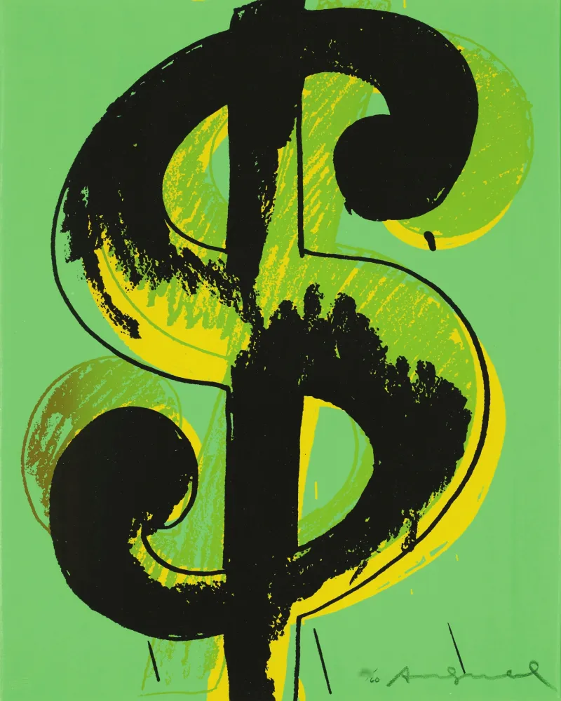 Screenprint Warhol - Dollar Sign (FS II.279)