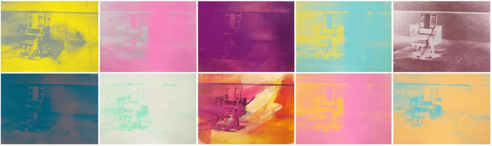 Screenprint Warhol - Electric Chair Complete Portfolio