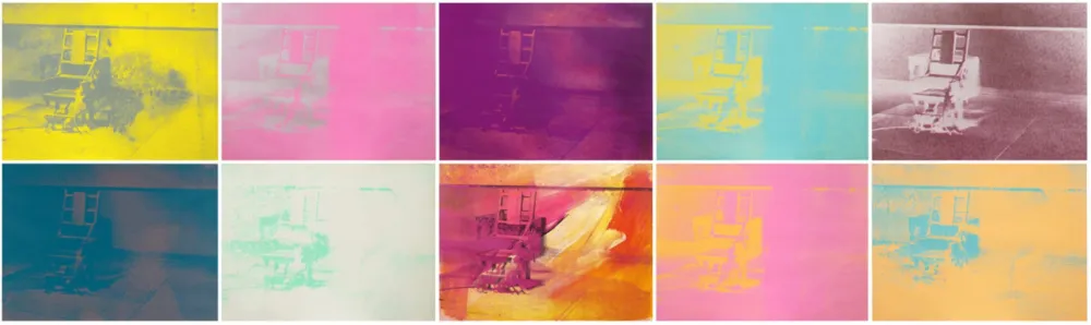 Screenprint Warhol - Electric Chair Complete Portfolio