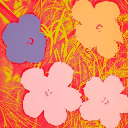 Screenprint Warhol - Flowers 69