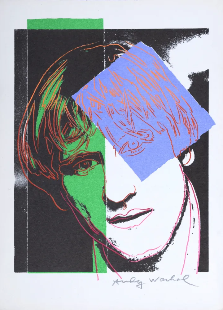 Screenprint Warhol - Gérard Depardieu, 1986