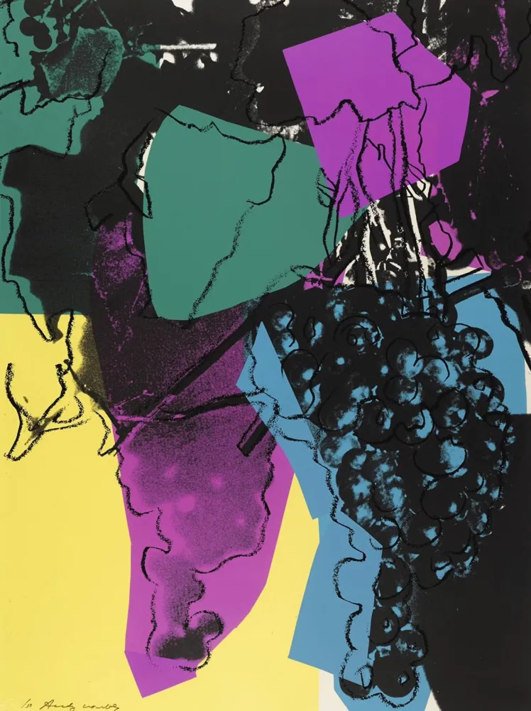 Screenprint Warhol - Grapes #195