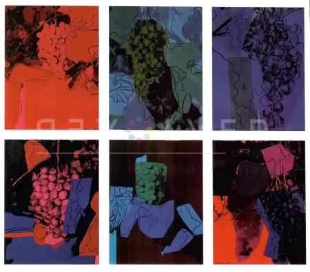 Screenprint Warhol - Grapes Complete Portfolio