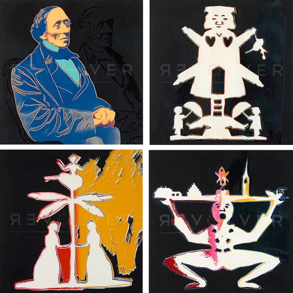 Screenprint Warhol - Hans Christian Andersen, Complete Portfolio (FS II.394-397) 