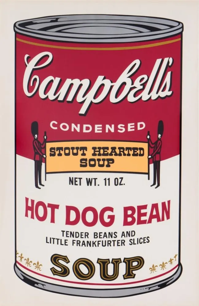Screenprint Warhol - Hot Dog Bean, II.59 from the Campbell's Soup II Portfolio