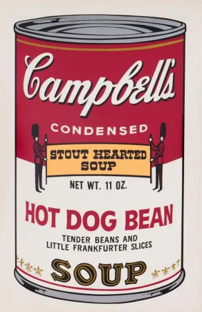 Screenprint Warhol - Hot Dog Bean, II.59 from the Campbell's Soup II Portfolio