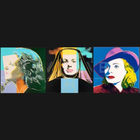 Screenprint Warhol - Ingrid Bergman Portfolio