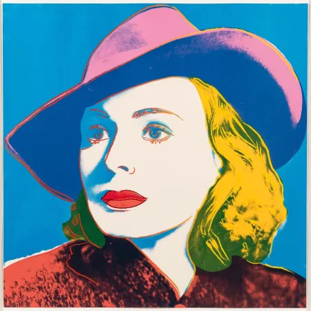 Screenprint Warhol - Ingrid Bergman with hat