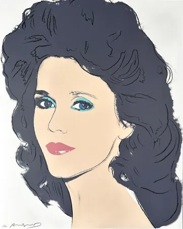 Screenprint Warhol - Jane Fonda (FS II.268) Trial Proof