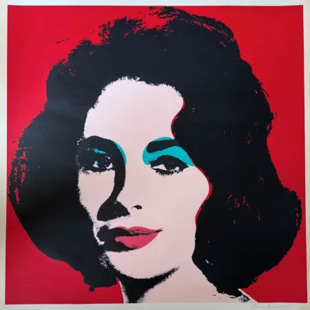 Lithograph Warhol - Liz