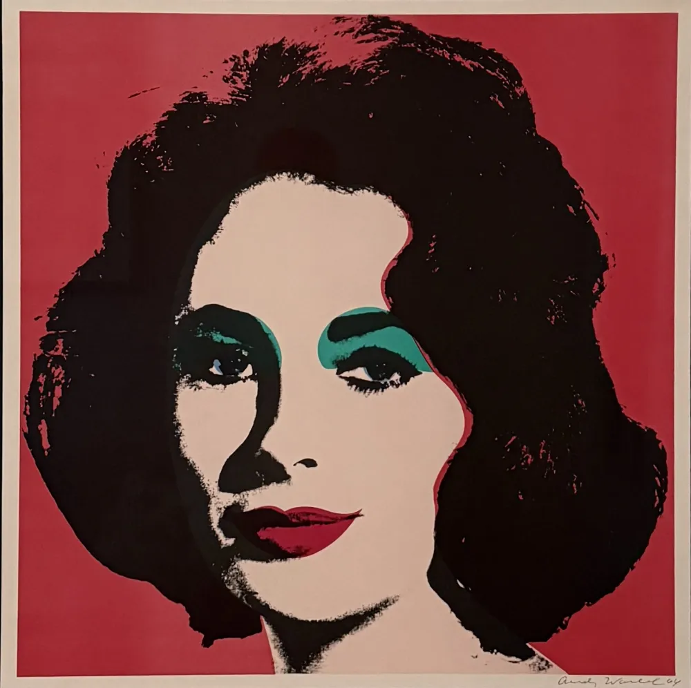 Lithograph Warhol - Liz