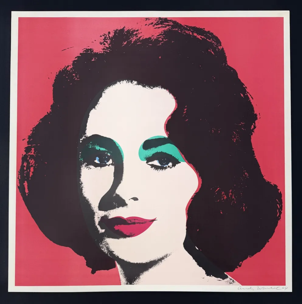 Lithograph Warhol - Liz, 1964