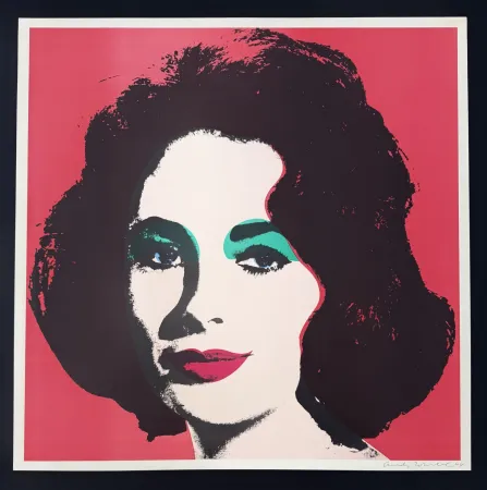 Lithograph Warhol - Liz, 1964