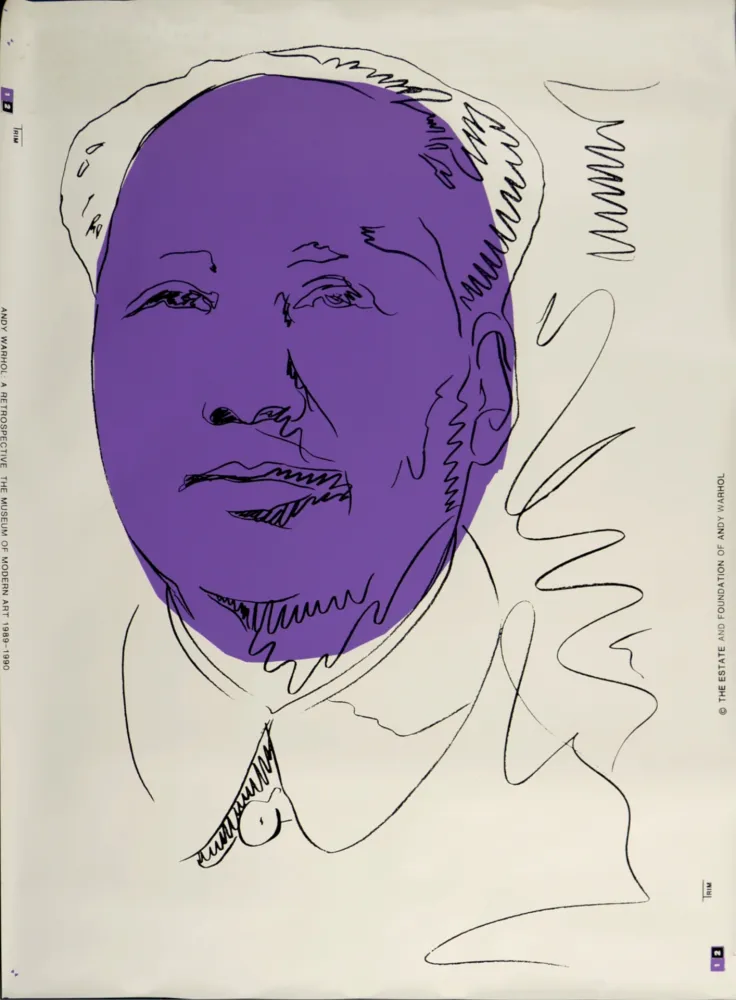 Screenprint Warhol - Mao, 1989 - Very large!