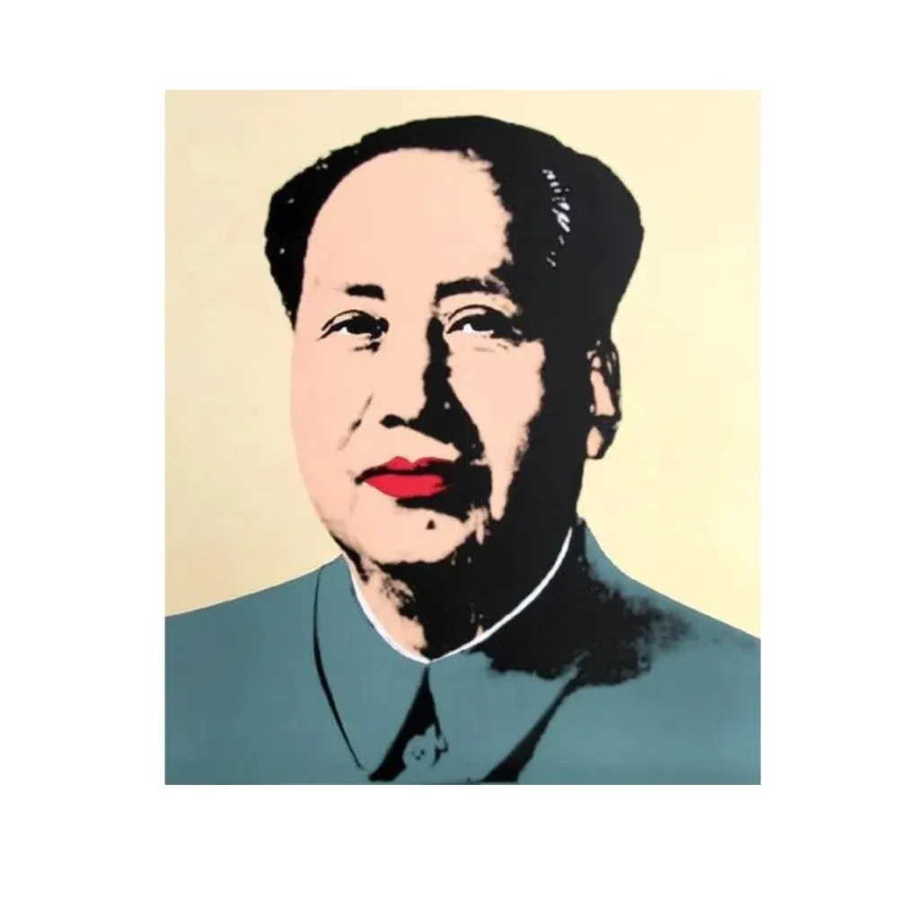 Screenprint Warhol - Mao Yellow 