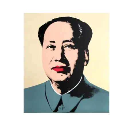Screenprint Warhol - Mao Yellow 