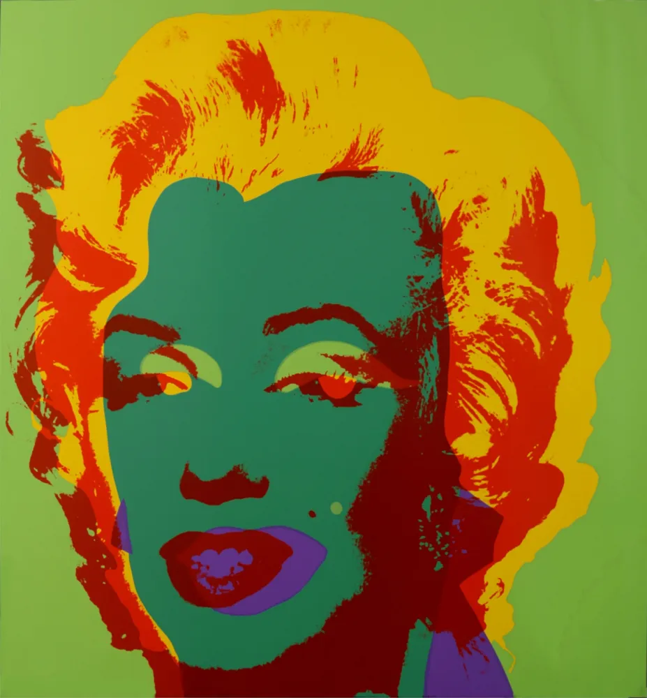 Screenprint Warhol - Marylin (#G), c. 1980 - Very large silkscreen