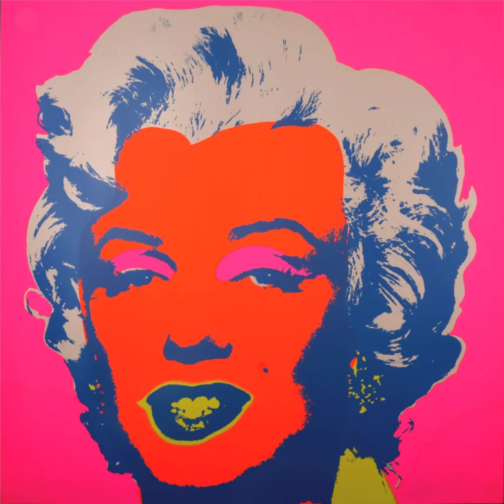 Screenprint Warhol - Marylin (#J), c. 1980 - Very large silkscreen