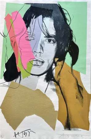 Screenprint Warhol - Mick Jagger (FS II.140)