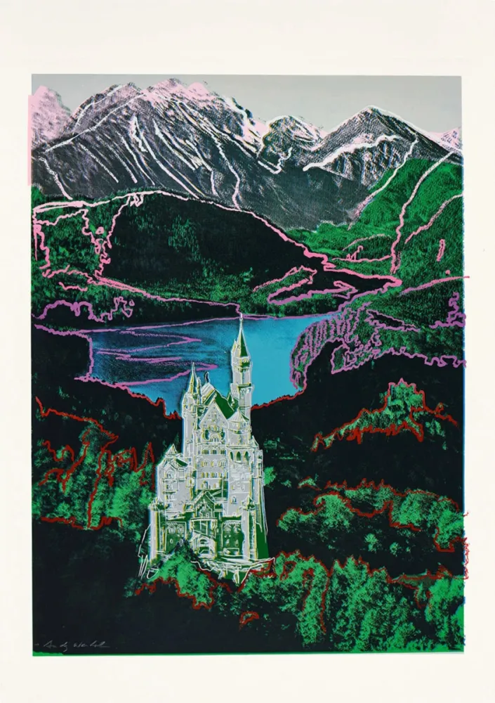 Screenprint Warhol - Neuschwanstein (Trial Proof)