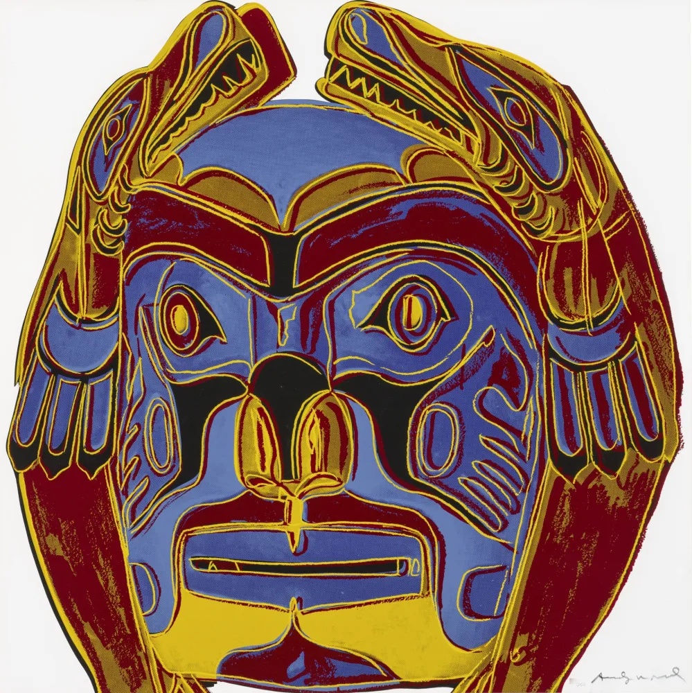 Screenprint Warhol - Northwest Coast Mask 
