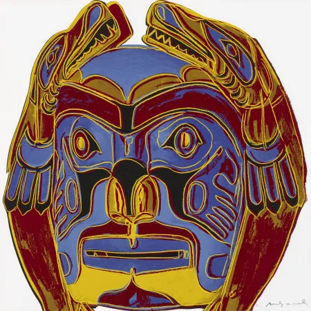Screenprint Warhol - Northwest Coast Mask 
