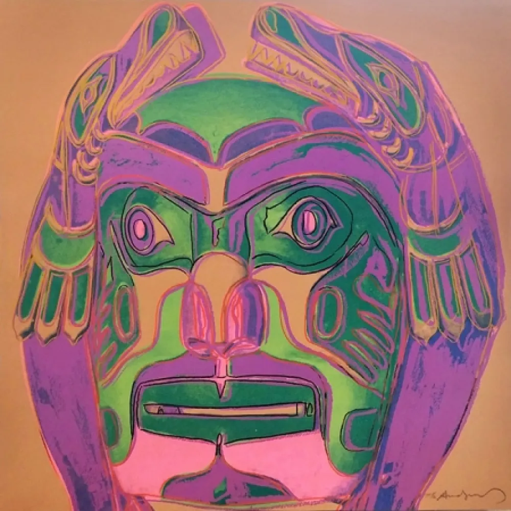 Screenprint Warhol - NORTHWEST COAST MASK FS II.380