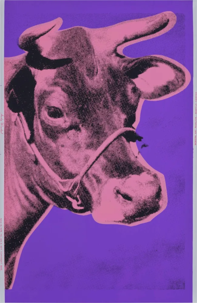 Screenprint Warhol - Pink COW
