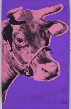 Screenprint Warhol - Pink COW