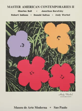 Screenprint Warhol - Poppy Flowers for the Museu de Arte de Moderna, Sao Paulo