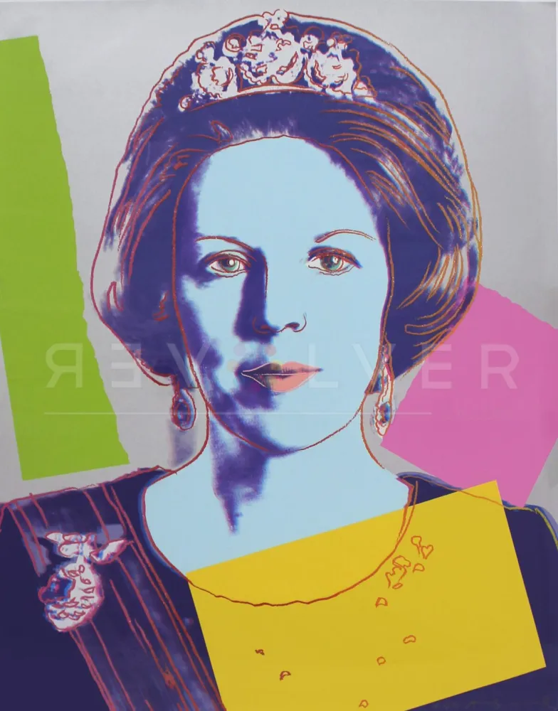 Screenprint Warhol - Queen Beatrix of the Netherlands (FS II.340)