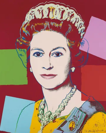 Screenprint Warhol - Queen Elizabeth 334 