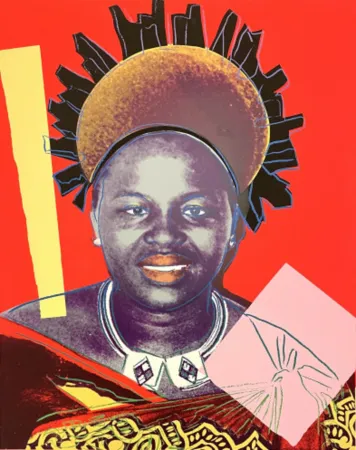 Screenprint Warhol - Queen Ntombi Twala of Swaziland