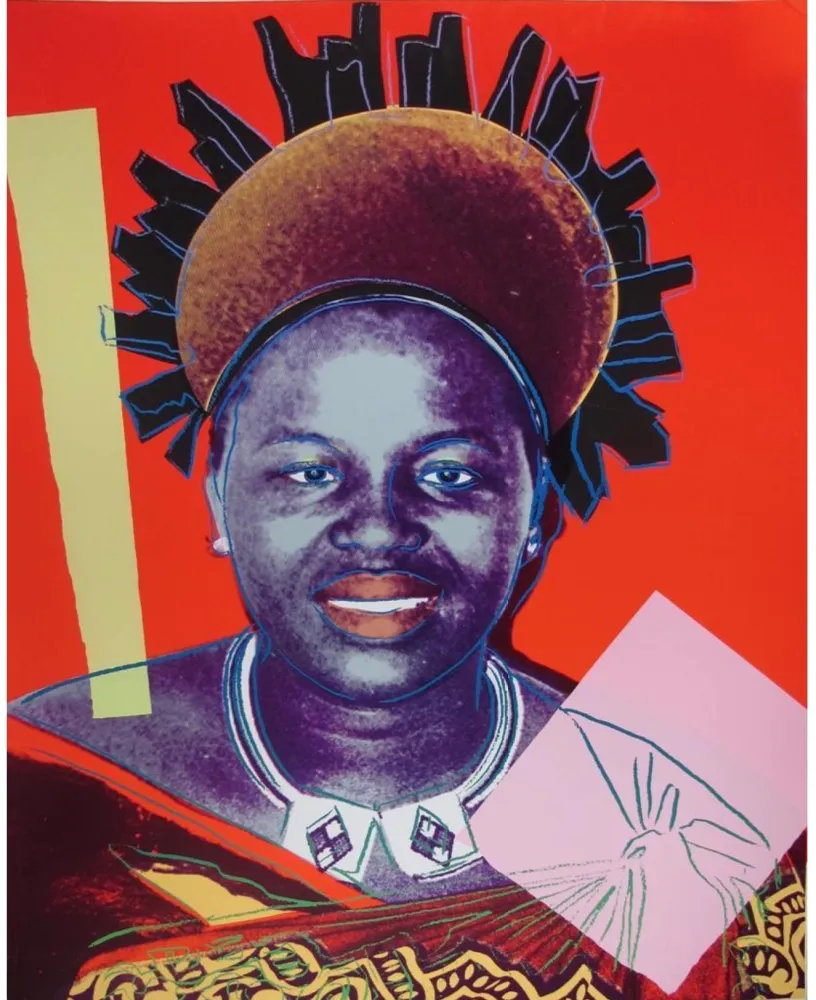Screenprint Warhol - Reigning Queens: Queen Ntombi Twala of Swaziland