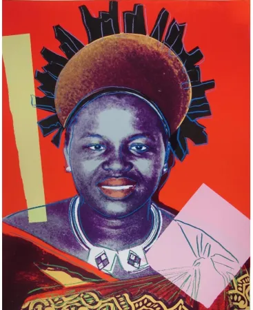 Screenprint Warhol - Reigning Queens: Queen Ntombi Twala of Swaziland