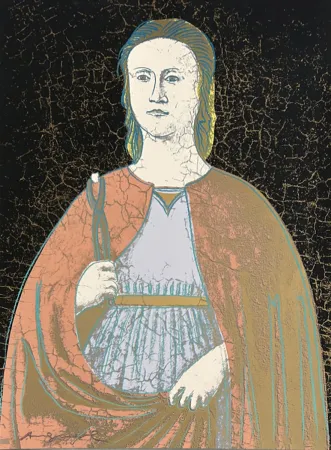 Screenprint Warhol - Saint  Apollonia 331