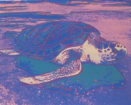 Screenprint Warhol - Sea Turtle