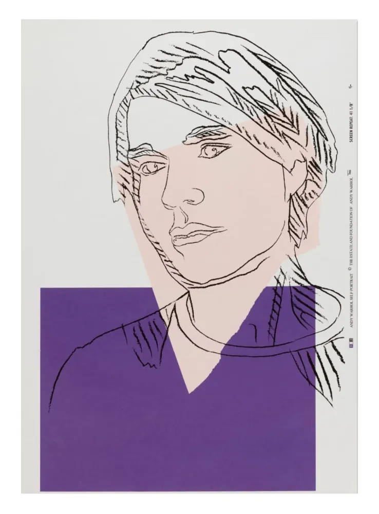 Screenprint Warhol - Self-Portrait