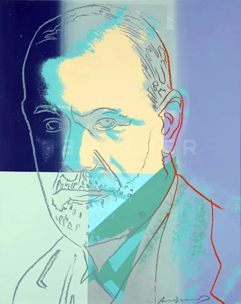 Screenprint Warhol - Sigmund Freud 