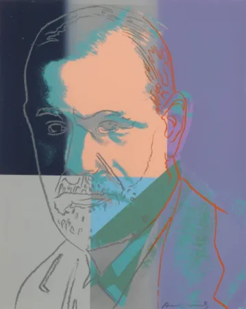 Screenprint Warhol - Sigmund Freud, II.235
