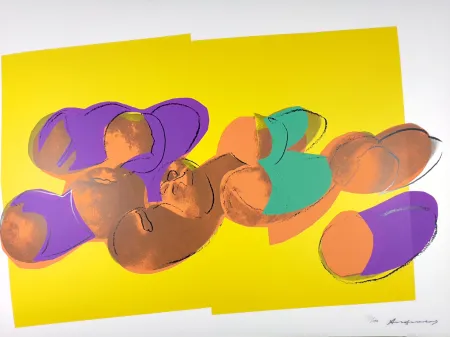 Screenprint Warhol - Space Fruit: Peaches 202