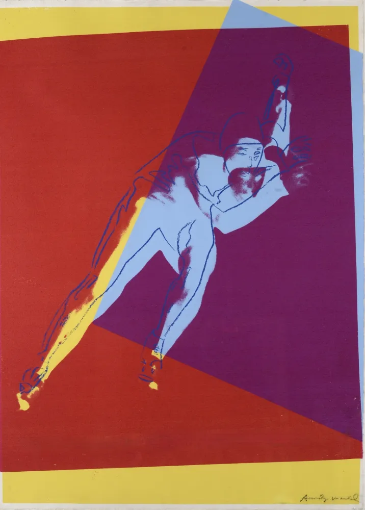 Screenprint Warhol - Speed Skater (from Art and Sports Portfolio)