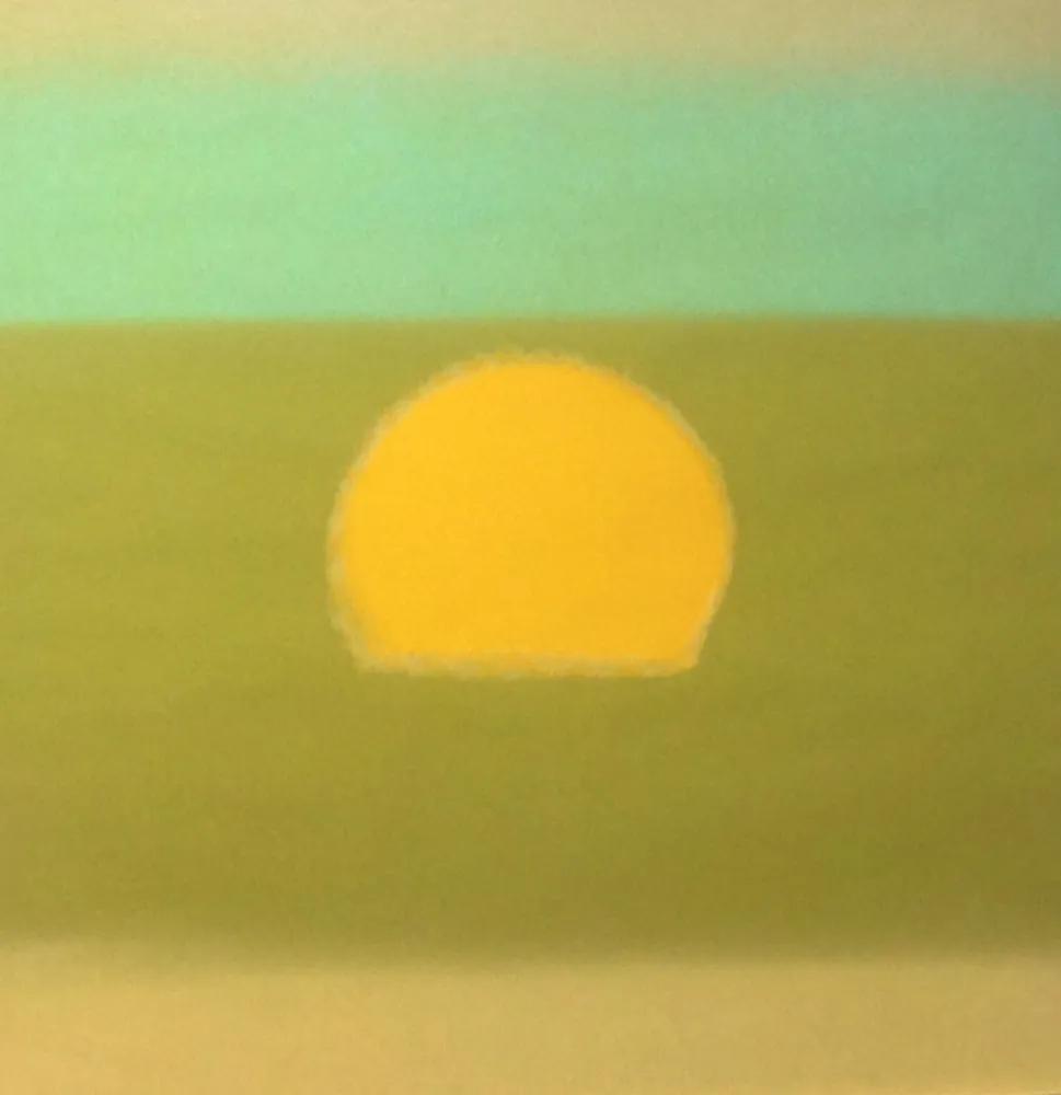 Screenprint Warhol - Sunset (Yellow/Green) (FS II.85)
