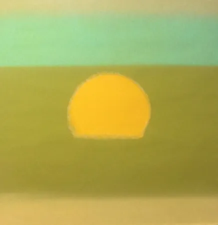 Screenprint Warhol - Sunset (Yellow/Green) (FS II.85)