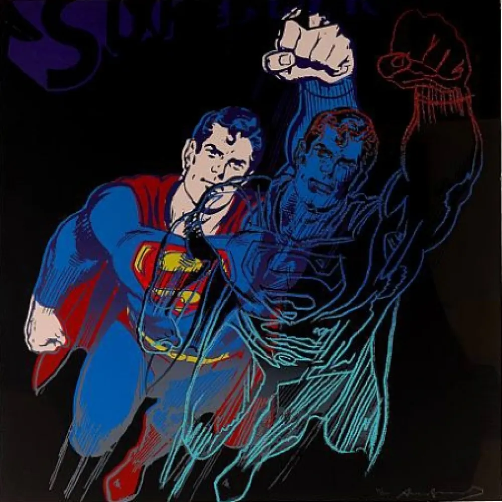 Screenprint Warhol - Superman (II.260) From Myths portfolio